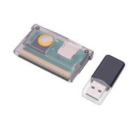 Cuifati Cartucho de Juego, Cartucho Flash Universal, Formato Fat de 2 GB de Capacidad Máxima con Navegación por menú, para Consola de Juegos (púrpura Transparente)