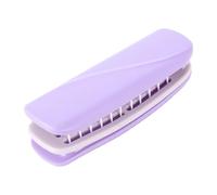 Cuifati Cepillo de Pelo Plegable Portátil con Espejo, Almohadilla de Peine Autolimpiante, Diseño Curvo, Color Morado, Fácil Depilación, Masaje Calmante del Cuero Cabelludo, Herramienta de Belleza de