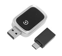 Cuifati Coche CAJO AL Adapter Wire INALLADO, Adaptador de Automóvil Inalámbrico WiFi USB de 5.8 GHz Tipo C para Música