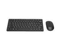Cuifati Combo de Ratón Inalámbrico con Teclado Ruso, Juego de Teclado y Ratón Cirílico de 2,4 GHz, Receptor USB Plug and Play y Ergonómico Silencioso a Prueba de Derrames para PC en Casa