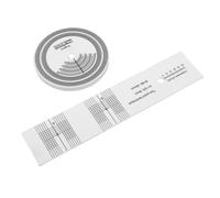 Cuifati Comprobador de Velocidad de Disco de Vinilo de Disco Estroboscópico Giratorio 33 1/3 45 RPM Herramienta de Calibración con Patrones Estroboscópicos para Ajuste de Fonógrafo de
