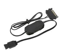 Cuifati Controlador ARGB de 5 V y 3 Pines, Control Manual de Múltiples Modos de Iluminación para Barra de Luz LED de Ventilador RGB, con Alimentación para Dispositivos ARGB de 5 V