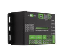 Cuifati Convertidor Industrial USB a UART I2C SPI JTAG, Adaptador de Bus USB de Alta Velocidad con UART de 2 Vías, I2C de 1 Canal, SPI, JTAG, Carcasa de Aleación de Aluminio, Compatible con