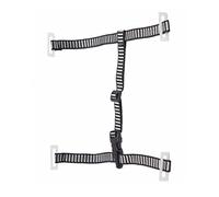 Cuifati Correa para la Barbilla del Casco en Forma de Y, 28 Cm, Expandible en Negro Y Blanco con 4 Puntos Fijos, Correa Inferior Universal para Casco de Seguridad Ajustable para un Ajuste Seguro Fácil