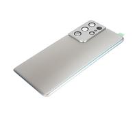 Cuifati Cubierta Trasera de Vidrio para S21 Ultra 5G, Carcasa Trasera de | Panel trasero de la puerta de la batería con corte de precisión, material de vidrio, con kit completo de herramientas de