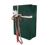 Cuifati Decoración Navideña Caja de Terciopelo Rojo para Elegantes Regalos Navideños y Cultura Residencial (20)