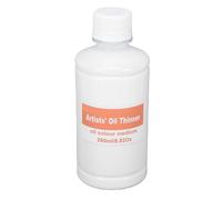 Cuifati Diluyente de Pintura Al óleo Inodoro, 250 Ml, Diluyente de Pintura de Alcoholes Minerales para Proyectos de Arte, Al óleo de Espesamiento Rápido y Duradero, Lavable con Solvente