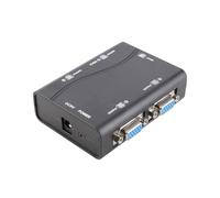 Cuifati Divisor VGA 1 en 4 Salidas 250 MHz 1920 X 1440 Alimentado por USB, Divisor de Vídeo HD para Monitor Portátil TV, Plug and Play con Ajuste Automático DDC, Transmisión de Larga Distancia de 40