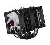 Cuifati Enfriador de CPU de Doble Torre, 6 Tubos de Calor de Cobre, 3 Ventiladores de Refrigeración de CPU de Computadora con Luz Colorida, Alto Flujo de Aire, Diseño Silencioso,