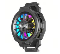 Cuifati Enfriador de Teléfono Celular RGB, Semiconductor Silencioso Radiador de Teléfono Celular Ventilador de Enfriamiento de Teléfono Móvil Magnético Liviano Portátil Disipador de