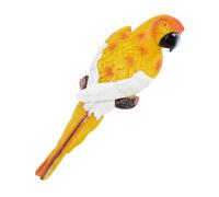 Cuifati Escultura para Loros, de Colores Vibrantes Vibrantes Texturas Multifuncionales de Alta Resistencia para el Patio (Color amarillo del lado izquierdo)