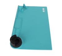 Cuifati Estera de Reparación de Silicona Antideslizante Estera de Soldadura Electrónica Resistente Al Calor de 17,7 X 11 Pulgadas con Soporte para Destornillador para Reparación de Teléfonos