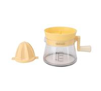 Cuifati Exprimidor Manual Portátil Compacto de Cítricos, Extractor Doméstico para Frutas de Limón y Naranja, Materiales Seguros para la Familia (YELLOW)