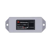 Cuifati Extensor PoE 1 Entrada 2 Salidas, Extensor PoE Gigabit de 2 Puertos, Compatible con IEEE 802.3af/at, Plug and Play, Repetidor Adaptable de Velocidad Automática para Cámara IP