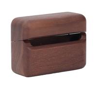 Cuifati Funda Artesanal de Nogal para Estuche de Auriculares Freebuds | Funda protectora de madera, forro de microfibra suave, resistente a caídas, para auriculares Bluetooth Freebuds Pro3