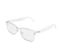 Cuifati Gafas de Sol Smart BT, Altavoz y Micrófono Integrados, Gafas Abiertas para Auriculares con Tecnología Inalámbrica BT 5.4, Lentes de Filtro de Luz Azul UV400 de Protección Completa, (Plata