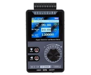 Cuifati Generador de Señal de Voltaje de Corriente de 4-20 MA, Simulador Analógico de Batería Incorporado con Pulso PWM de 1-150 KHz, Herramienta de Calibración de Pantalla LED para Depuración de