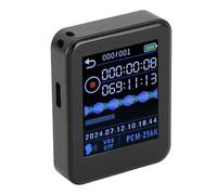 Cuifati Grabadora de Voz, Grabación con una Sola Tecla, Reducción Inteligente de Ruido con Función de Reproductor MP3 Temporizado de Guardado Automático, para Uso Diario, Reuniones, (8GB)