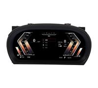 Cuifati Grupo Digital de Coche de 10 Pulgadas, Monitor de Pantalla de Velocímetros de Tablero LCD con Resolución HD de 1920x720 para Serie 3 E90 E91 E92 E93