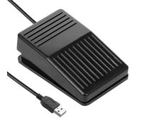 Cuifati Interruptor de Pedal de un Pie USB, Pedal de Pie para Funciones Programables de Teclado del Mouse de la Computadora, para la Página de la Partitura de Control de Videojuegos