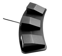 Cuifati Interruptor de Pie Mecánico USB para Adquisición de Imágenes y Control de Juegos, Pedal Triple Personalizado para Música, Negro, 14,76 * 4,72 * 1,57 Pulgadas, Adecuado para Juegos y Trabajo