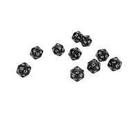 Cuifati Juego de Dados Poliédricos de 10 Piezas, Dados de Plástico Liviano de 20 Caras para Juegos de rol, Juegos de Mesa, Aprendizaje de Matemáticas, Juego de RPG D20 Multicolor, Portátiles para