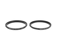Cuifati Kit de Anillo Adaptador de Filtro de Lente Magnético de 55-55mm, Filtro Roscado de Conversión Ligero de Metal en Adaptador Magnético