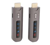 Cuifati Kit Receptor Transmisor HD Inalámbrico, 4K 60Hz Plug and Play Banda Dual 2.4G 5.8G con Transmisión Síncrona de Imagen y Sonido, para Computadora Portátil Consola de Juegos en