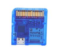 Cuifati Lector de Tarjetas de Juego, Cartucho Flash RP 2040 MCU 6 MB/s, Dispositivo de Copia de Seguridad de Juegos de Consola DSi 3DS con Fuente de Alimentación Dual para Consola de (Azul