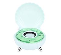 Cuifati Lindo Altavoz Bluetooth con Luz Nocturna Seashell, Estéreo de Mesa Pequeña 2 en 1 con Luz Ambiental Colorida, Altavoz BT Portátil con Efecto de Sonido de Marina, Sonido Estéreo Nítido para