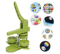 Cuifati Máquina de Fabricantes de Botones, Mango Ergonómico, Botón, Presione la Máquina con 400 Suministros y Libro de Patrones, Fabricante de Insignias de Pin de Bricolaje Presione para (25 mm)
