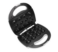 Cuifati Máquina para Hacer Galletas de Nuez, Mini Máquina para Hacer Pan y Gofres con 12 Agujeros, con Doble Cara Antiadherente, Máquina Eléctrica de Doble Calentamiento, (Enchufe europeo de 220 V.)