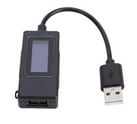Cuifati Medidor de Prueba USB, Capacidad de Memoria Inteligente Digital, Probador de Corriente de Voltaje con Monitoreo en Tiempo Real para Cargadores, Bancos de Energía, Dispositivos (BLACK)