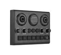 Cuifati Mezclador de Tarjetas de Sonido, Fuente de Alimentación Phantom 48V, HD sin Pérdidas, Reducción de Ruido, Transmisión de Karaoke, Batidora de Audio, Plug and Play, para Teléfono
