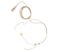 Cuifati Micrófono de Condensador para Colocar sobre la Oreja, Micrófono de Diadema, Delgado, Liviano, de Alta Sensibilidad con Cable XLR de 4 Pines para Inalámbrico, Presentaciones en
