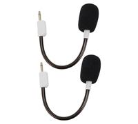 Cuifati Micrófono de Reemplazo de Blackshark V2 para Blackshark V2, Auriculares para Juegos Desmontables de 3.5 Mm Micrófono de Cancelación de Ruido con 2 Pcs de Espuma (White)