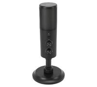 Cuifati Micrófono Dinámico de Escritorio, Micrófono Cardioide USB Podcast 11 Modos RGB de Iluminación, Salida de Auriculares, Control de Volumen para Juegos, Streaming, Podcasting,