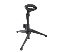 Cuifati Mini Soporte de Micrófono Ajustable Plegable con Clip Giratorio, Trípode de Escritorio Portátil para Conferencias y Transmisiones en Vivo, Fácil Almacenamiento, Rango de de 20,5 a 27 Cm