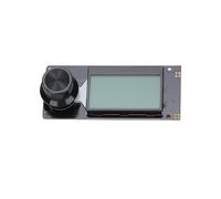 Cuifati Módulo de Pantalla LCD Mini 12864 con Codificador para Marlin DIY, Accesorio de Impresora de Pantalla Plug and Play para Aficionados (Negro sobre Blanco)