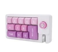 Cuifati Número Mecánico Pad, Numpad Hot Swappad Tipo C Conectado con Luz de Fondo LED RGB, 12 Teclas Programables Teclado Numérico con Roller de Joystick para la Computadora Portátil PC (Green)