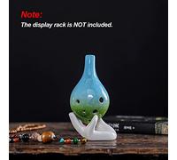 Cuifati Ocarina de Cerámica Estilo Estrellado Alto C, Instrumento Musical de 6 Agujeros para un Dominio Rápido, Ideal para Principiantes, Rojo/amarillo (BLUE)