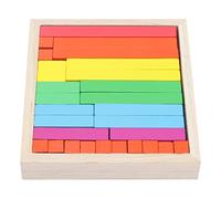 Cuifati Palos para Contar Madera, Varillas de Cocina Coloridas, Divertido Kit Educativo para Niños, Juguetes de Aprendizaje de Matemáticas, Madera Maciza, 58 Piezas