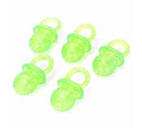 Cuifati Paquete de 5 Juguetes Masticables para Perros con Forma de Chupete para la Dentición, Juguete Interactivo para Mordedor de Mascotas, Juguete de Limpieza de Dientes TPR No Tóxico para (Green)