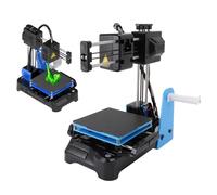 Cuifati Pequeña Impresora 3D Máquina de Impresión 3D de Escritorio Compacta Impresora FDM Portátil con Plataforma Desmontable de Tamaño de Impresión de Mm para Educación en el (Black)