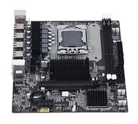Cuifati Placa Base de Escritorio, Placa Base para Juegos Intel X58 LGA 1366, 2xDDR3 DIMM, Ranura SATA2.0, Ranura para Tarjeta Gráfica PCIE X16, Interfaz de Red RJ45