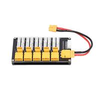 Cuifati Placa de Carga de Batería LiPo Paralelo XT30 XT60 Enchufe 2-6S Cargador de Baterías de Litio para IMAX B6, Carga hasta 5 Paquetes Simultáneamente, Ahorra Tiempo de, Compatible con LiPo Life