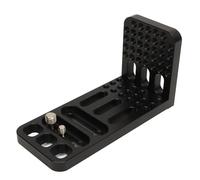 Cuifati Placa de Soporte Universal en L para Cámara DSLR para Disparo Vertical Horizontal, Placa de Montaje Estabilizador de Trípode de Liberación Rápida con Orificios para Tornillos de 1/4 pulg.