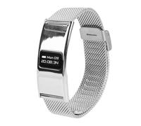 Cuifati Pulsera Inteligente para Mujeres, Rastreador de Ejercicios, Monitor de Frecuencia Cardíaca Durante el Sueño, Contador de Pasos, Podómetro de Calorías, Banda de Salud Delgada a (Silver)