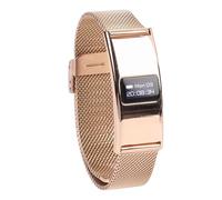 Cuifati Pulsera Inteligente para Mujeres, Rastreador de Ejercicios, Monitor de Frecuencia Cardíaca Durante el Sueño, Contador de Pasos, Podómetro de Calorías, Banda de Salud Delgada a (Gold)