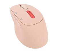 Cuifati Ratón IA Inalámbrico con Micrófono Incorporado, Traducción de Tipificación de Voz, Transcripción en Tiempo Real Ai Gpt Mouse, Ergonómico Recargable para PC y Computadora Portátil, (Rosa claro)